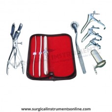 Hegar uterine dilator 3 pieces set,3-4, 7-8, 17-18, pinwheel, mathieu, grave 3pcs, collin large